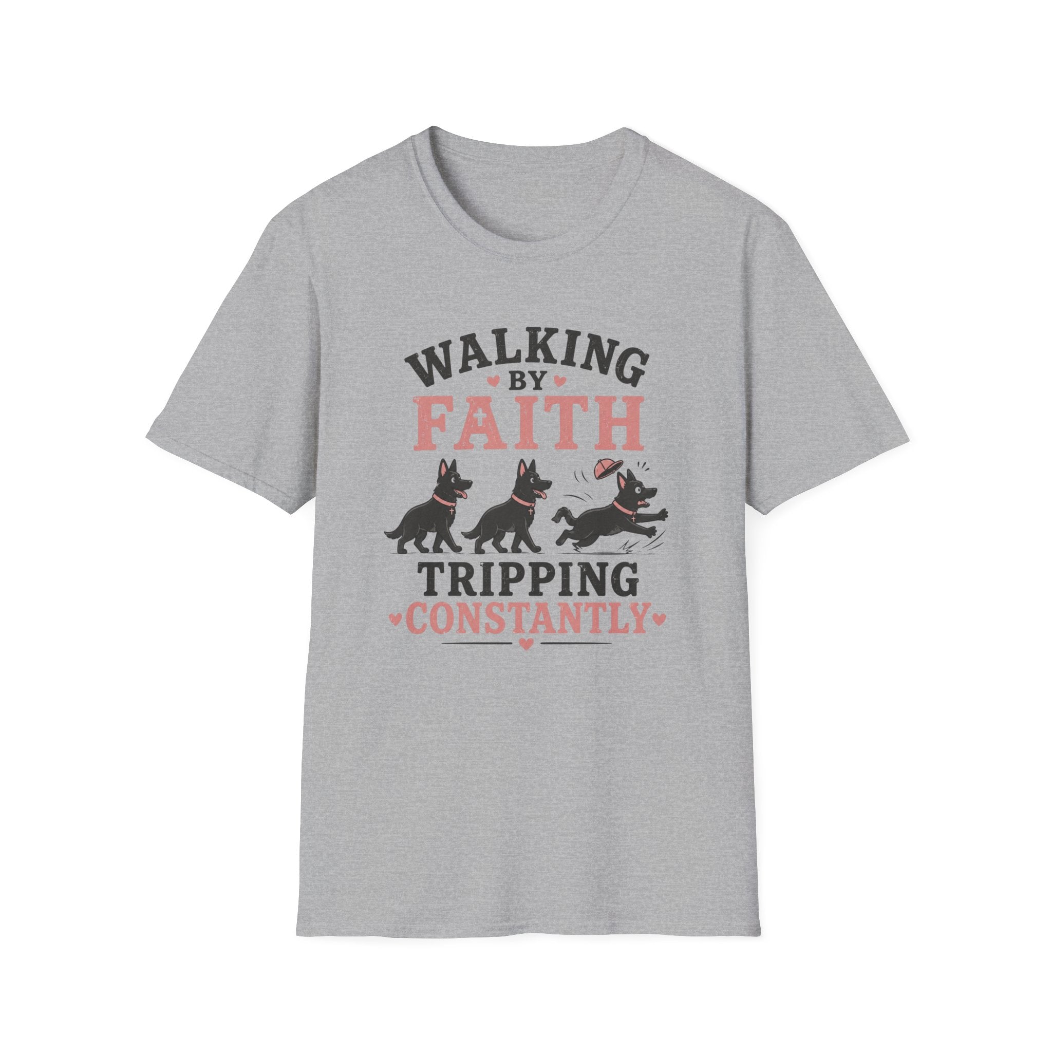 Walking By Faith German Shepherds T-Shirt