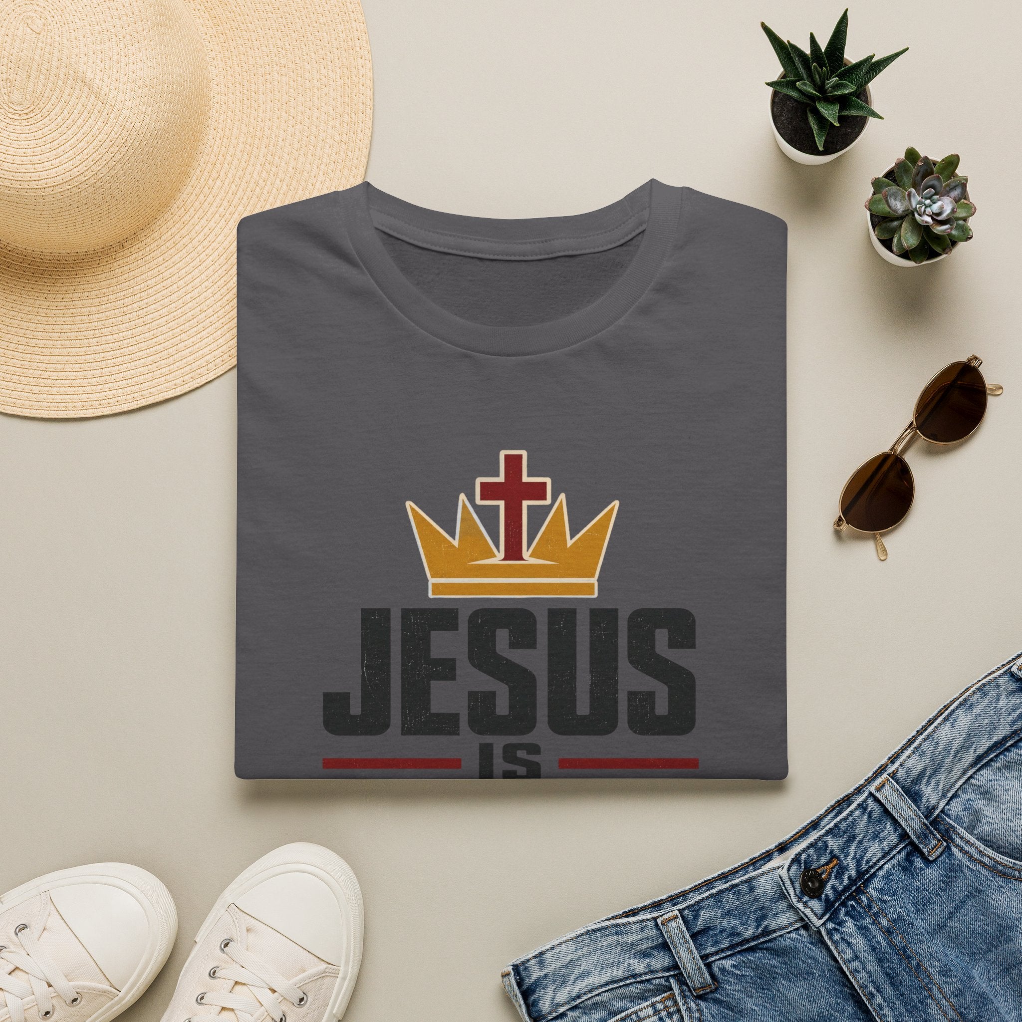Jesus Is King Crown T-Shirt