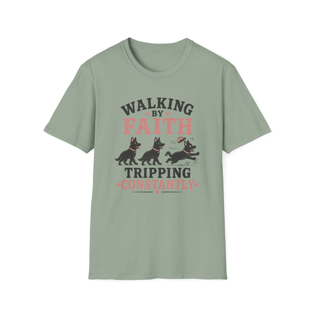 Walking By Faith German Shepherds T-Shirt