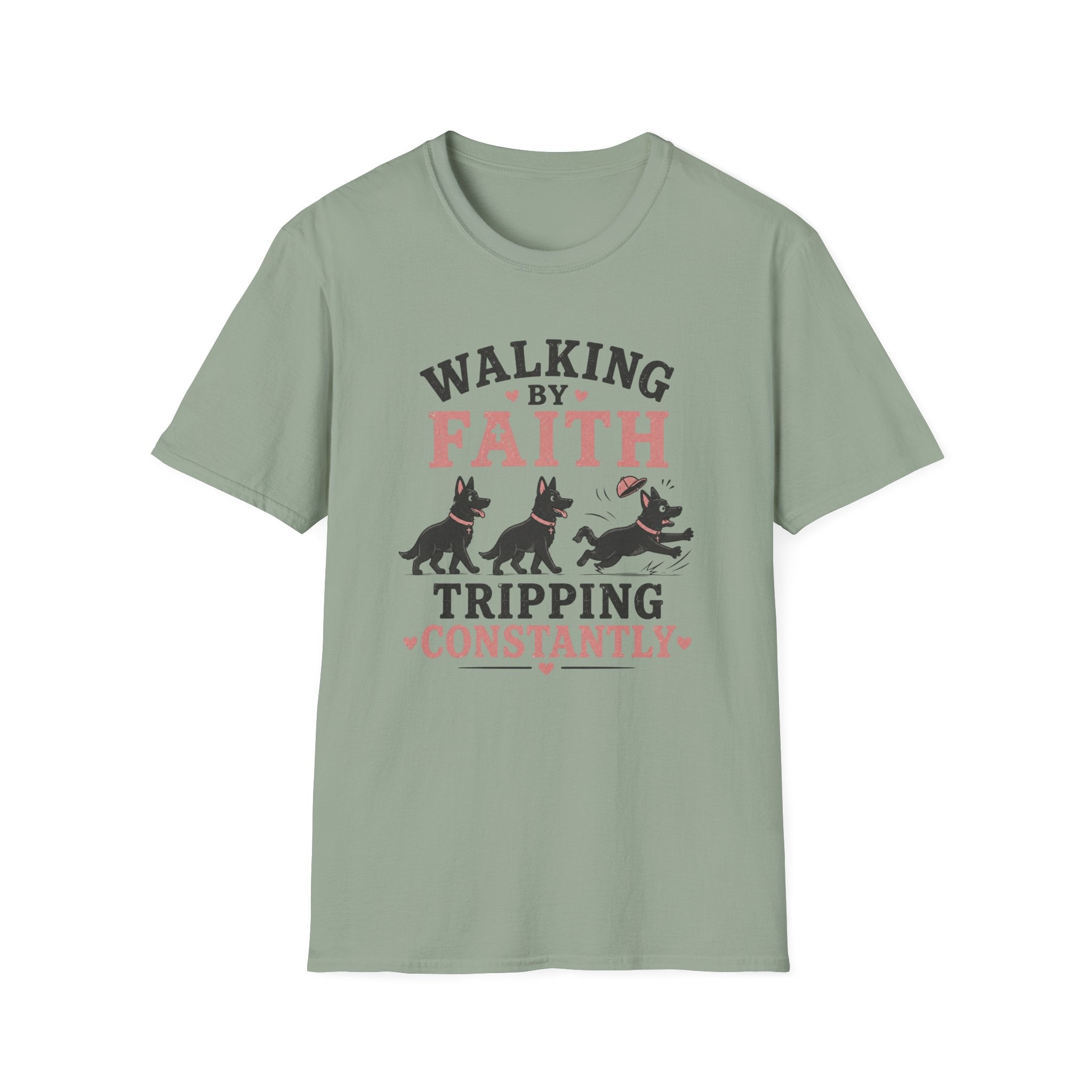 Walking By Faith German Shepherds T-Shirt