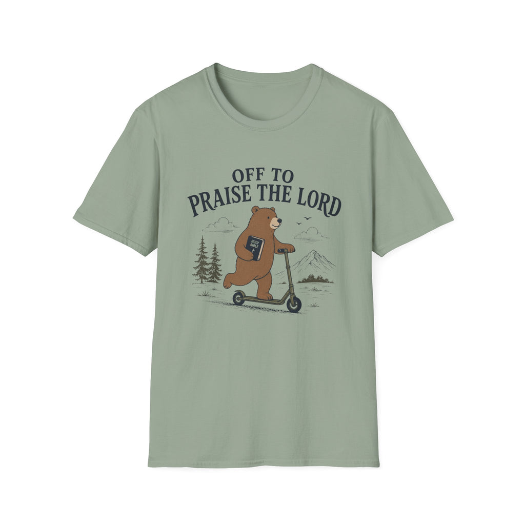 Off To Praise The Lord Bear T-Shirt