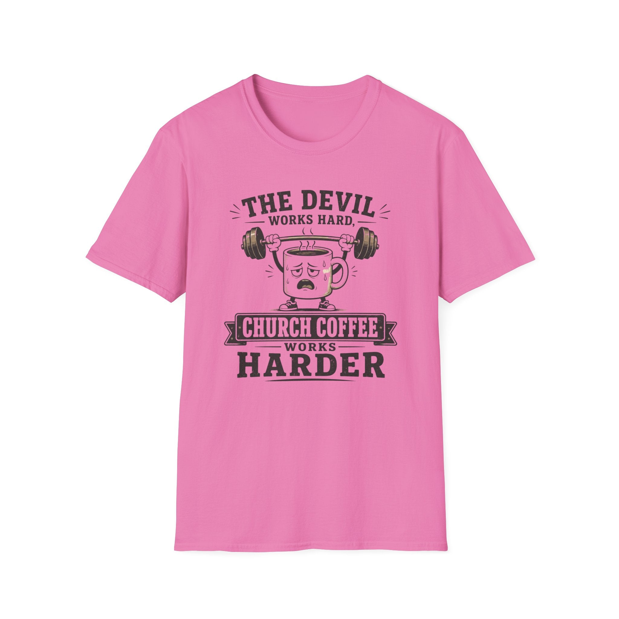 Church Coffee Works Harder T-Shirt