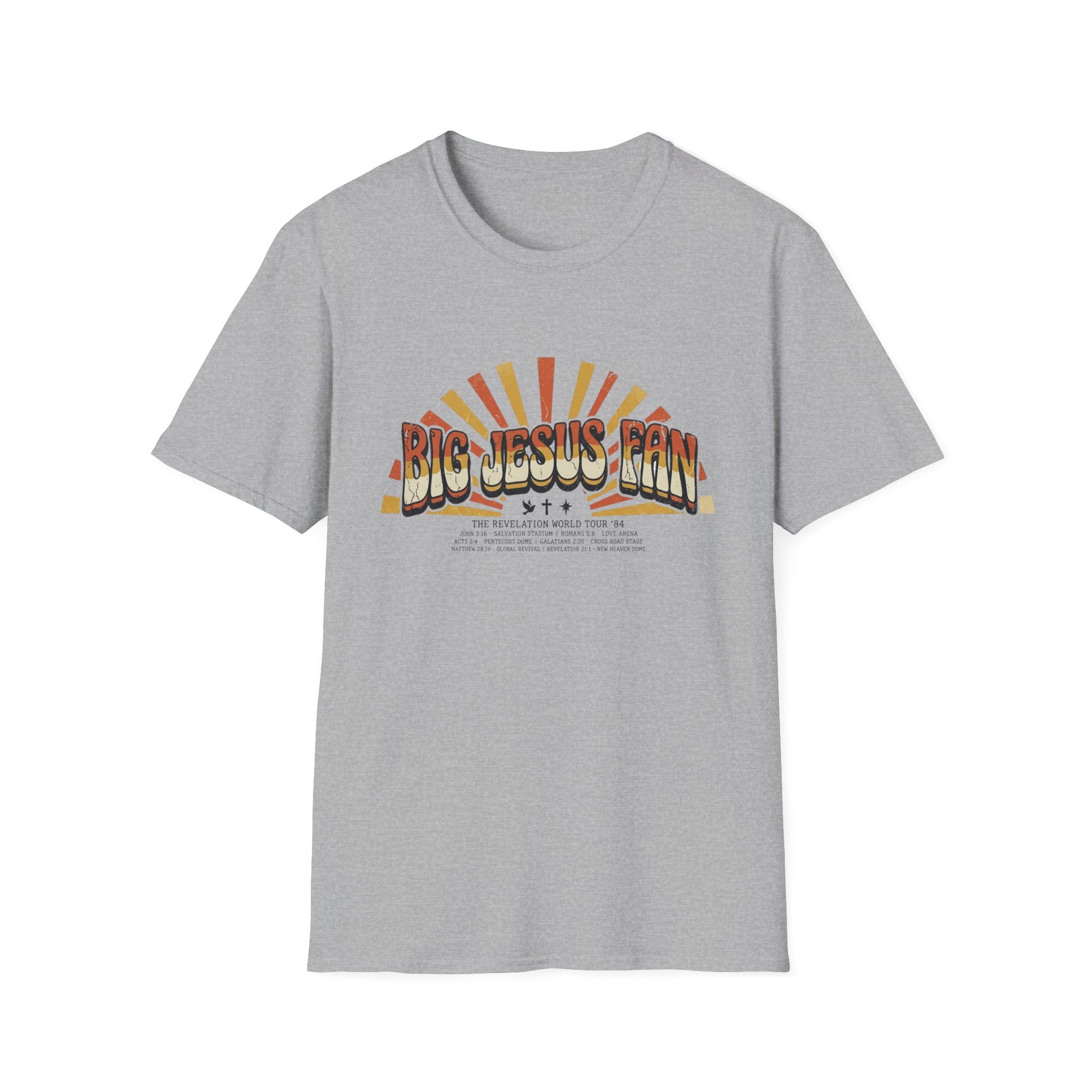 Big Jesus Fan Groovy T-Shirt
