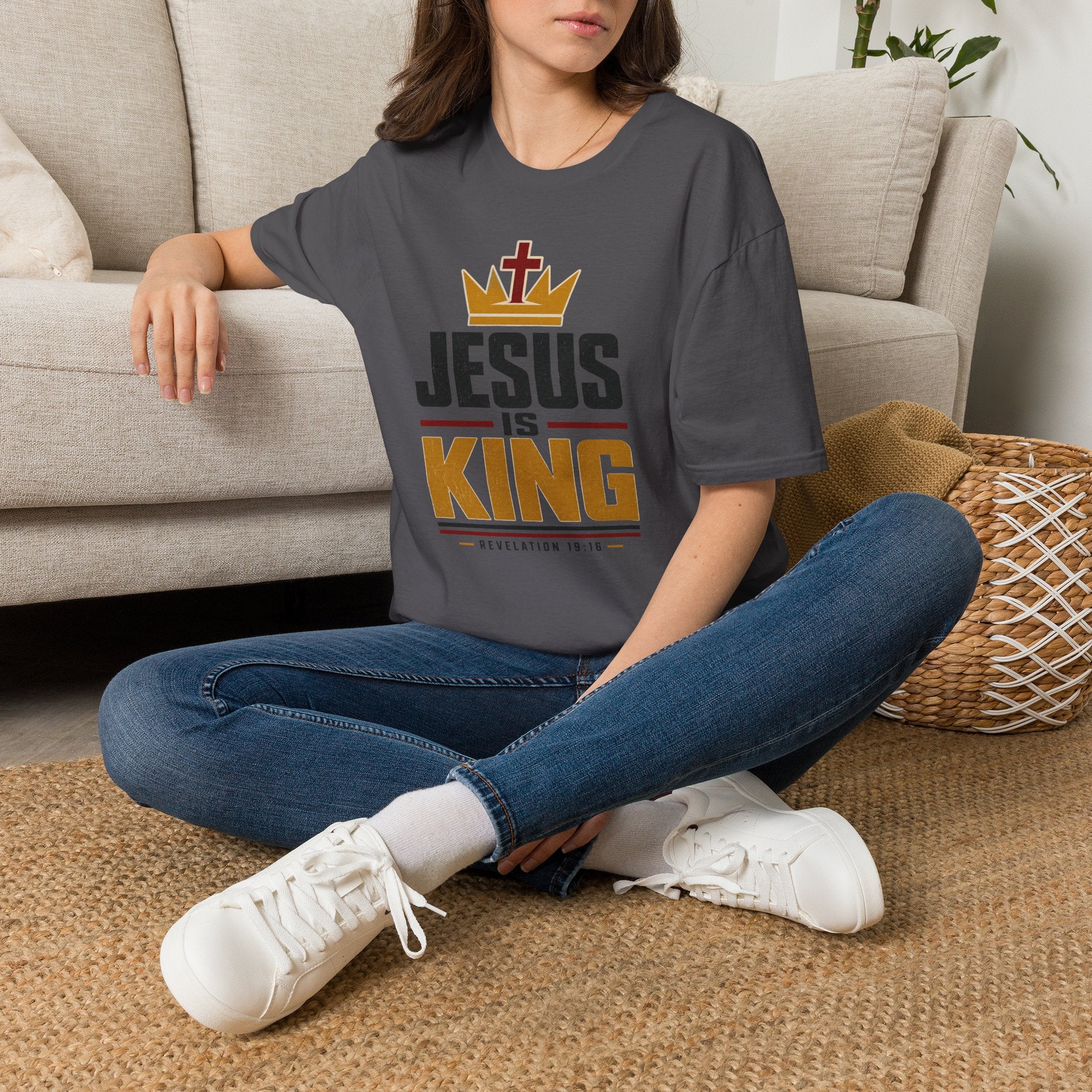 Jesus Is King Crown T-Shirt
