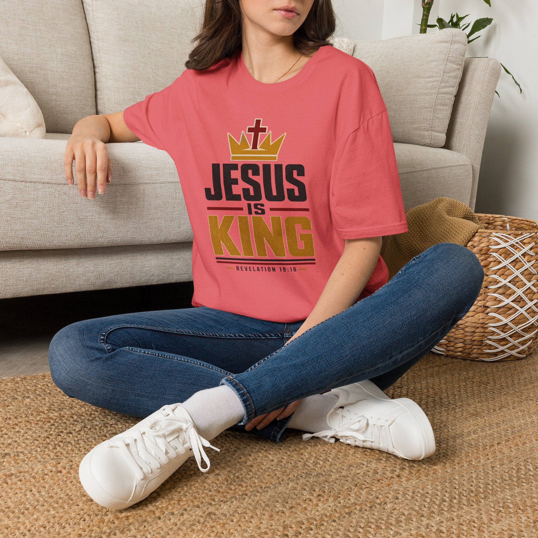Jesus Is King Crown T-Shirt