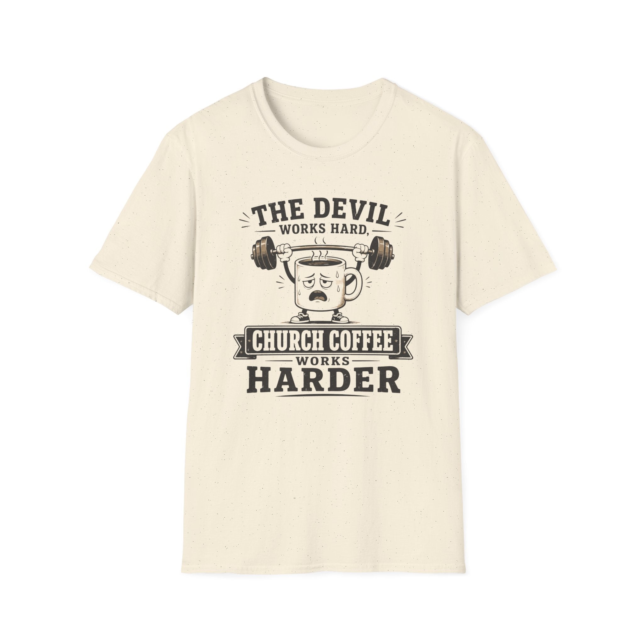 Church Coffee Works Harder T-Shirt