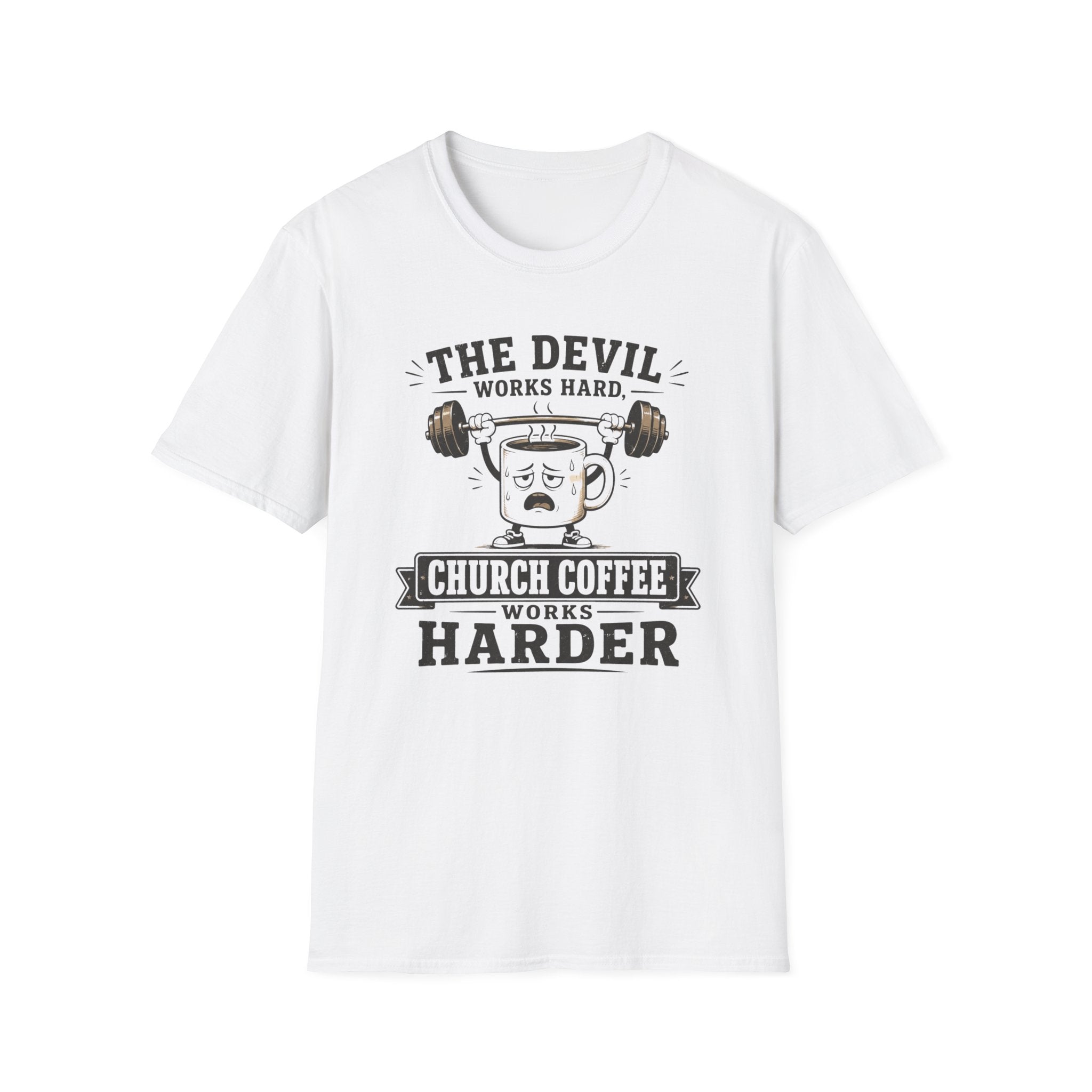 Church Coffee Works Harder T-Shirt