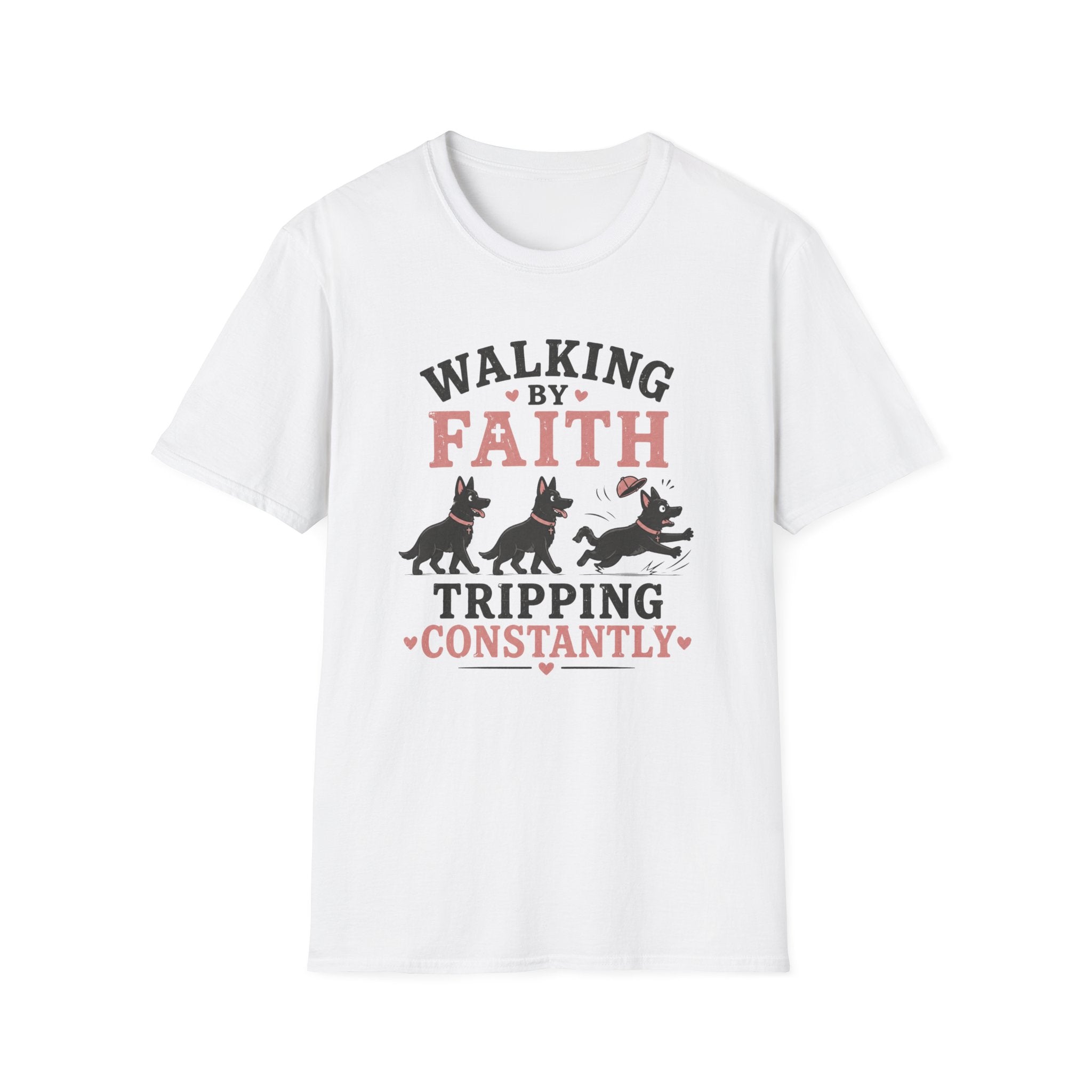Walking By Faith German Shepherds T-Shirt
