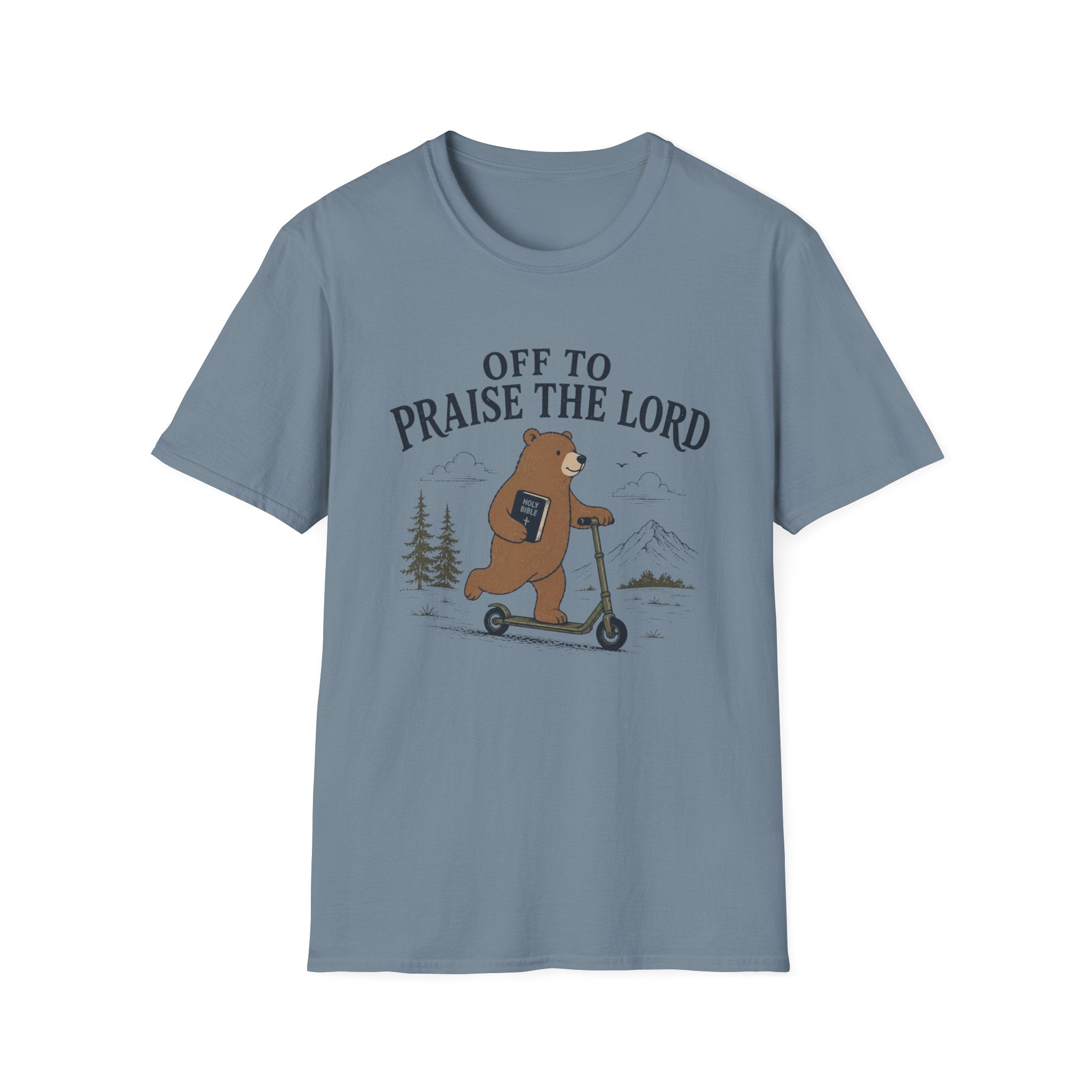 Off To Praise The Lord Bear T-Shirt