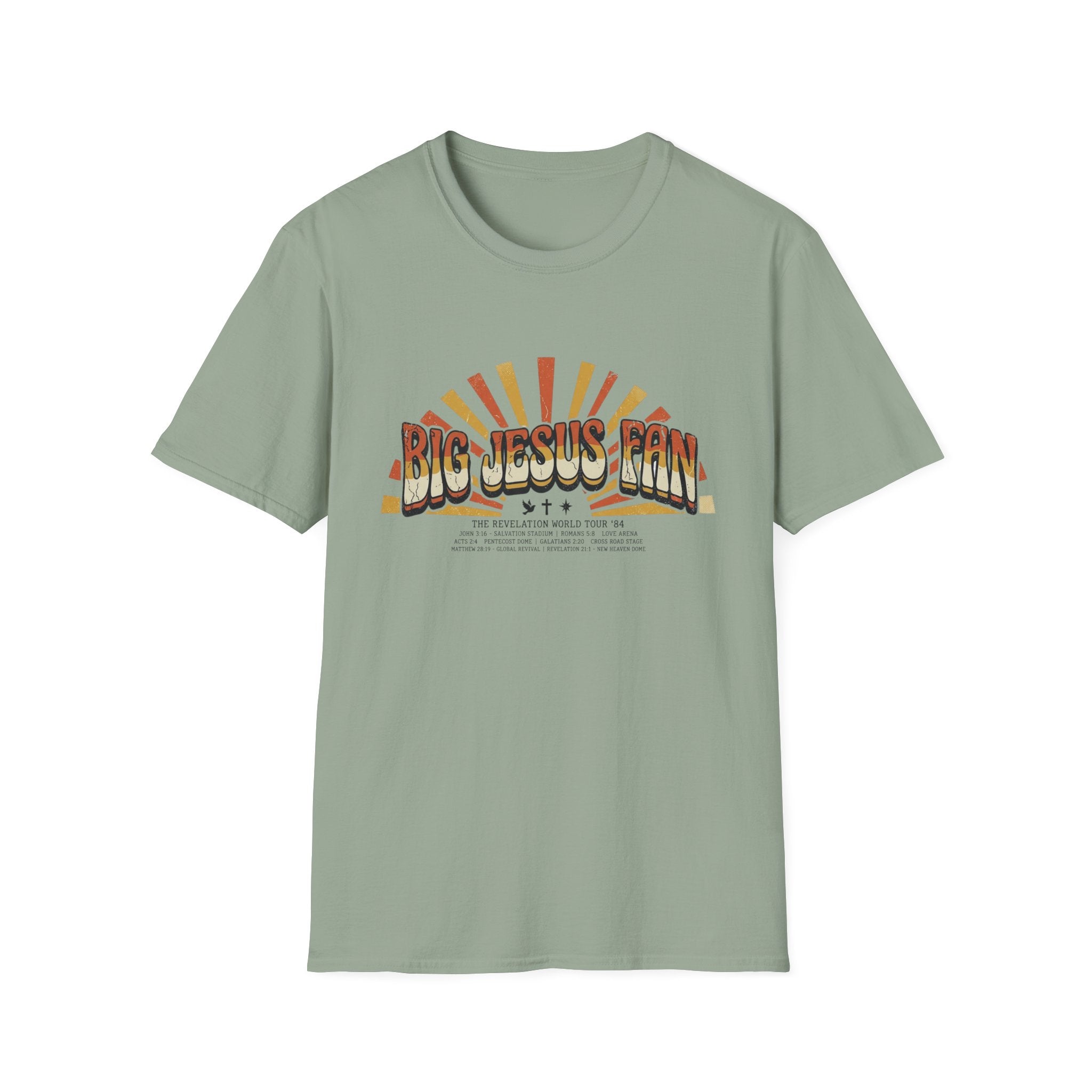 Big Jesus Fan Groovy T-Shirt