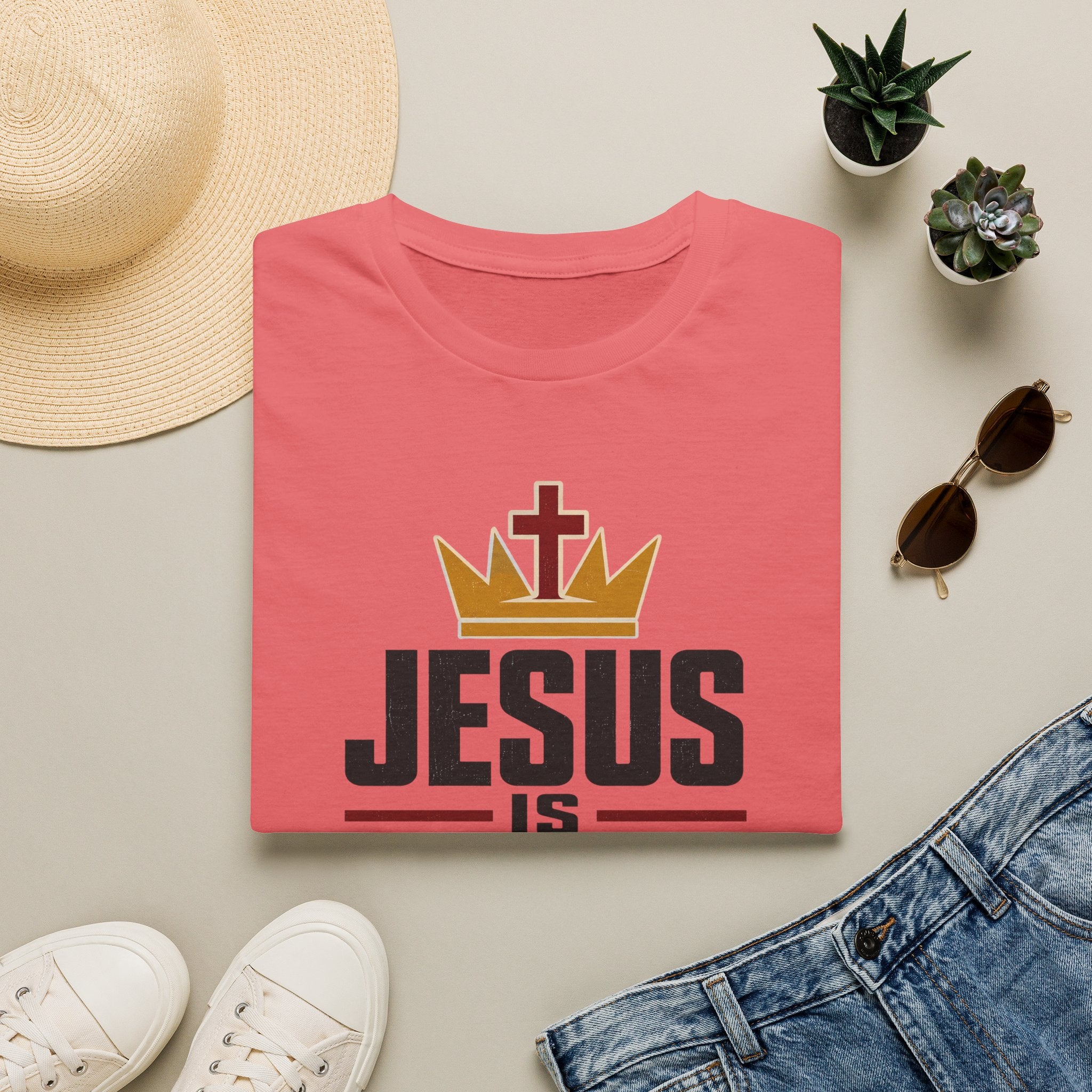 Jesus Is King Crown T-Shirt