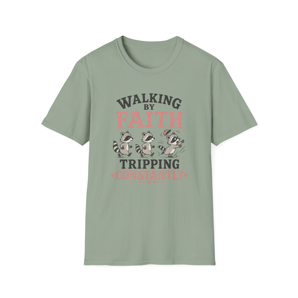 Walking By Faith Racoons T-Shirt