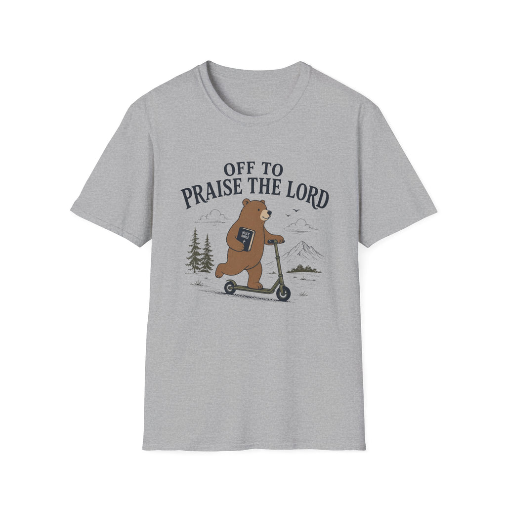 Off To Praise The Lord Bear T-Shirt