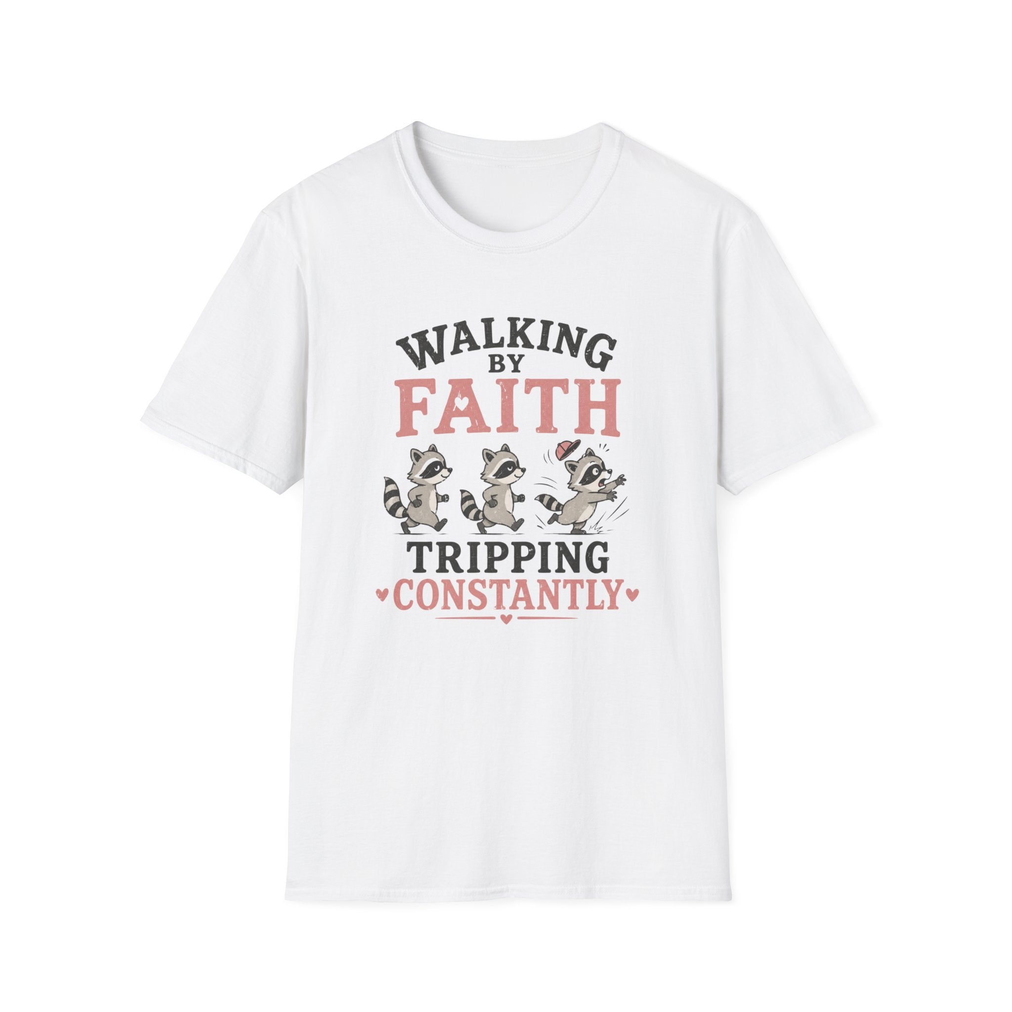 Walking By Faith Racoons T-Shirt