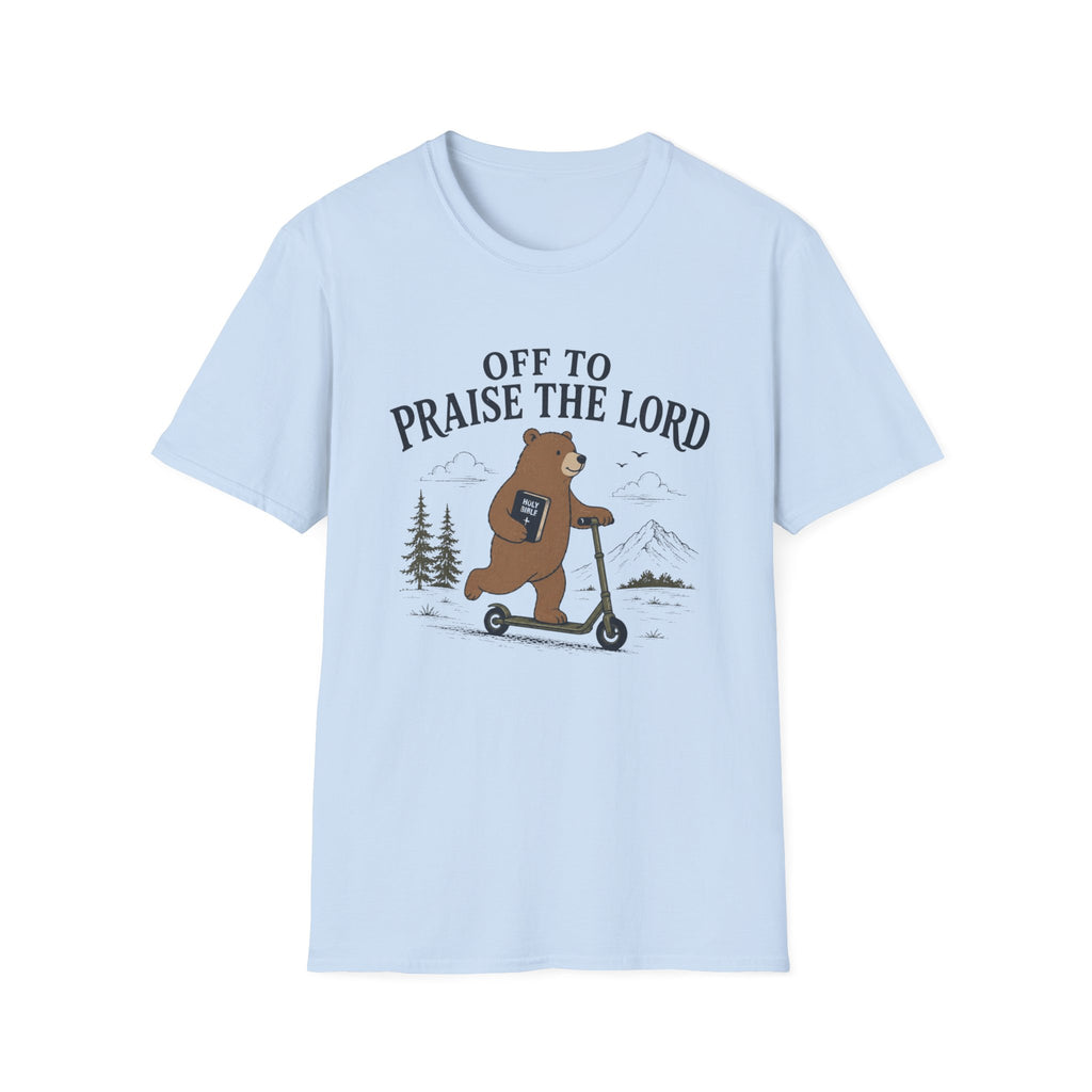 Off To Praise The Lord Bear T-Shirt