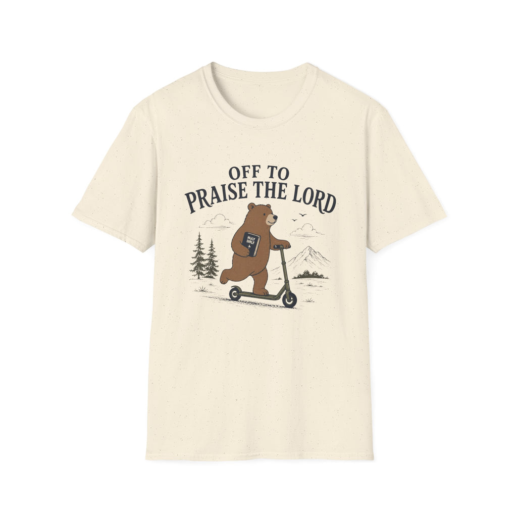 Off To Praise The Lord Bear T-Shirt