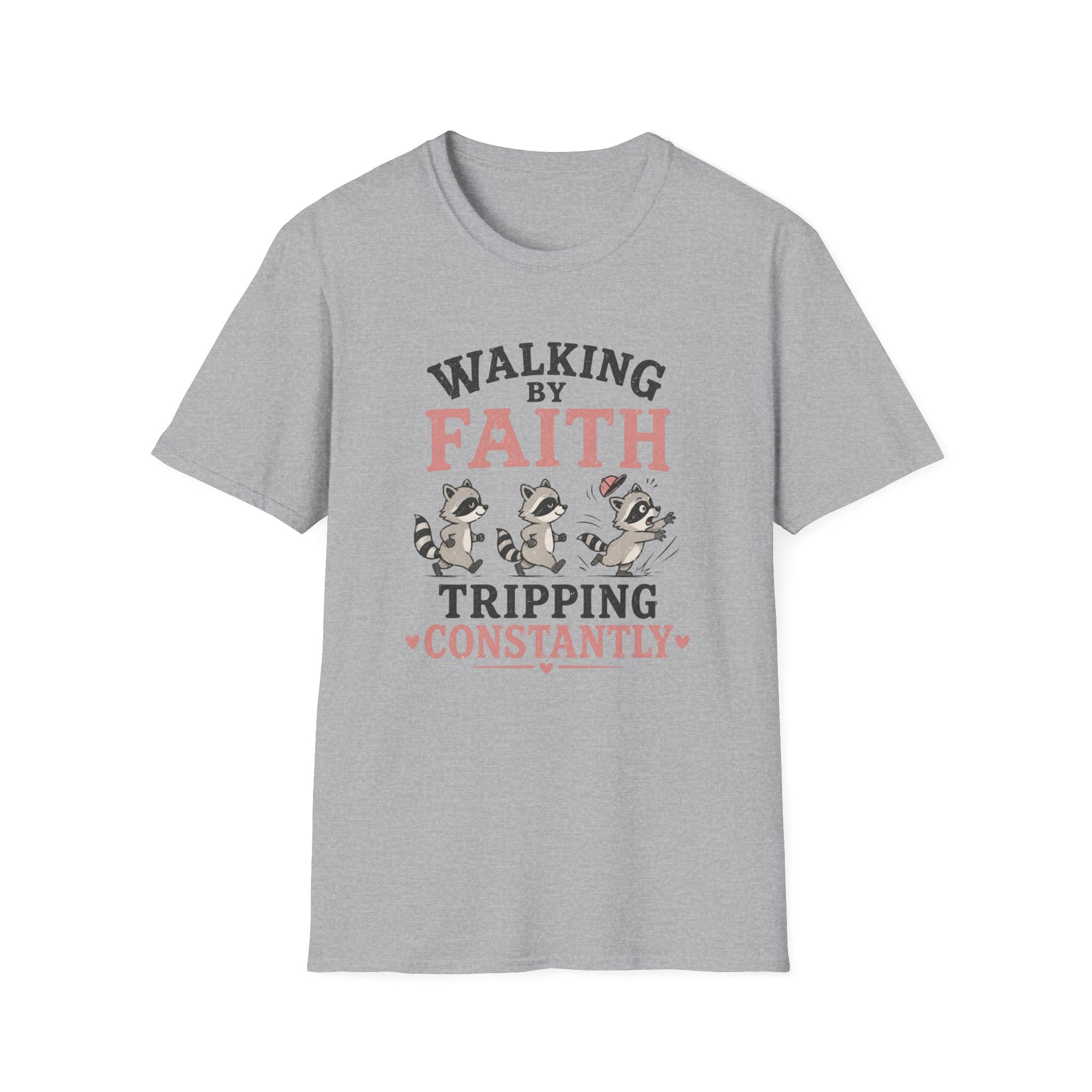Walking By Faith Racoons T-Shirt